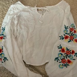 Slightly cropped blouse.